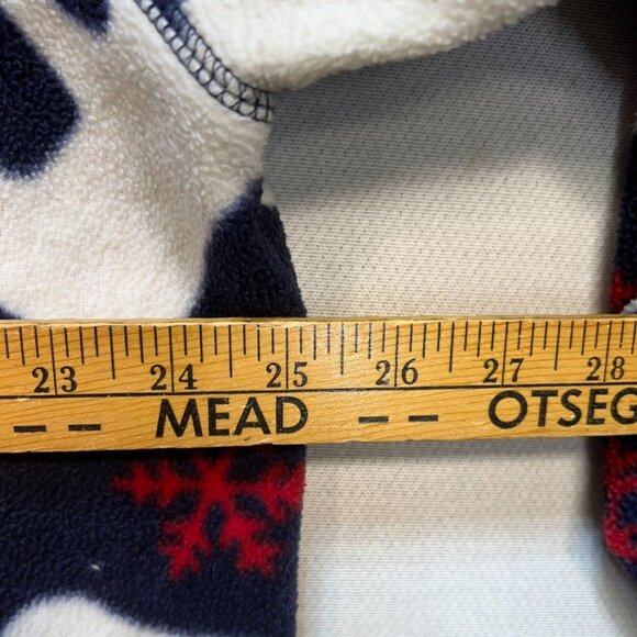 Cabin Creek Womens Fleece Jacket Size XL Blue Polar Bear Holiday Button Up Cozy - Picture 8 of 12